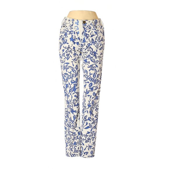 Current/Elliott Floral Print Pants Women's 24 - Picture 1 of 6